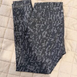 lululemon athletica Gray Patterned Leggings